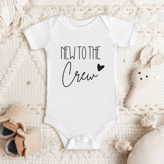 New to the crew (heart) - Premium Organic Baby Body