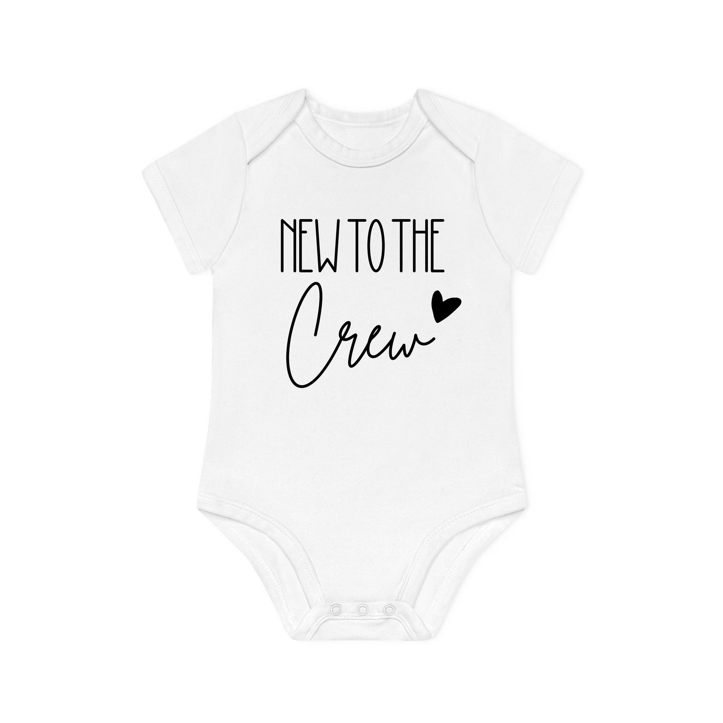 New to the crew (heart) - Premium Organic Baby Body