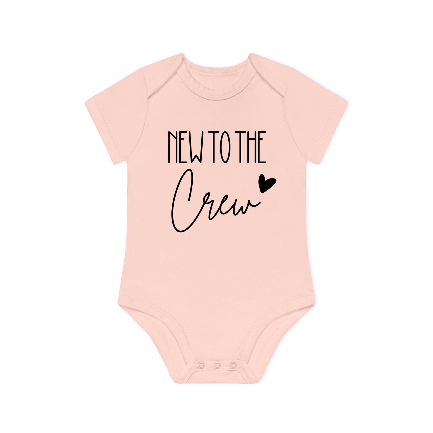 New to the crew (heart) - Premium Organic Baby Body