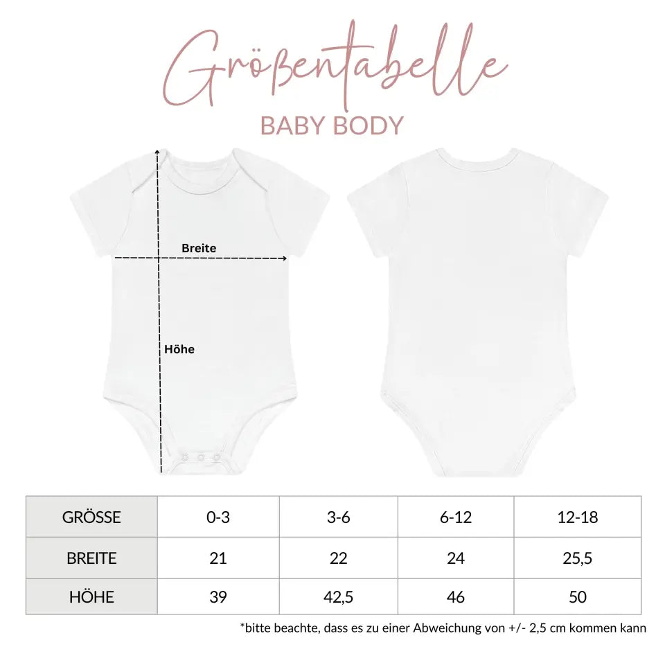 New to your Crew - Premium Organic Baby Body (personalisierbar mit dem Familiennamen)