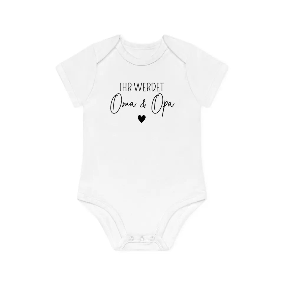 Schwangerschaftsverkündung - Premium Organic Baby Body (personalisierbar)