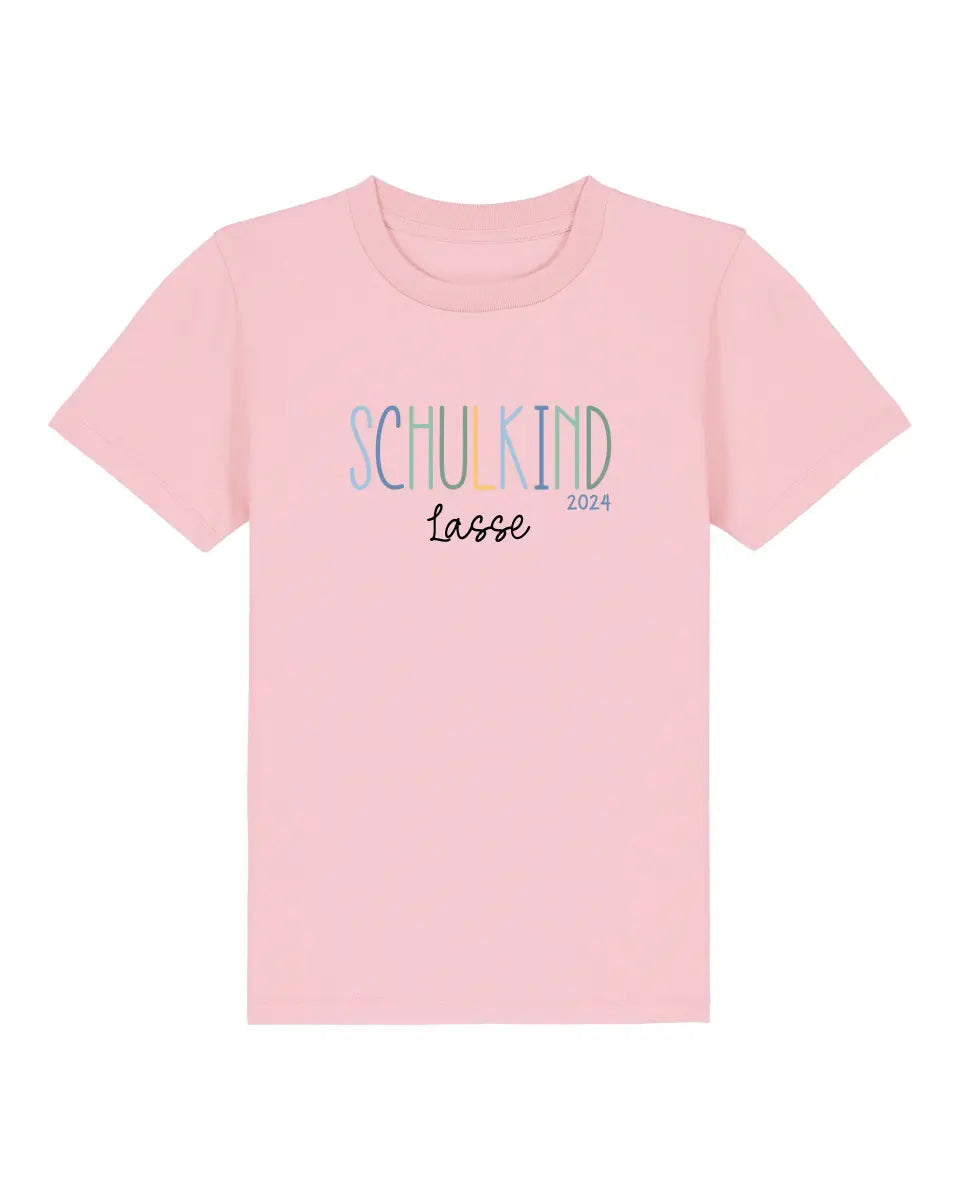 Schulkind bunt - Kinder Premium Organic T-Shirt (personalisierbar)