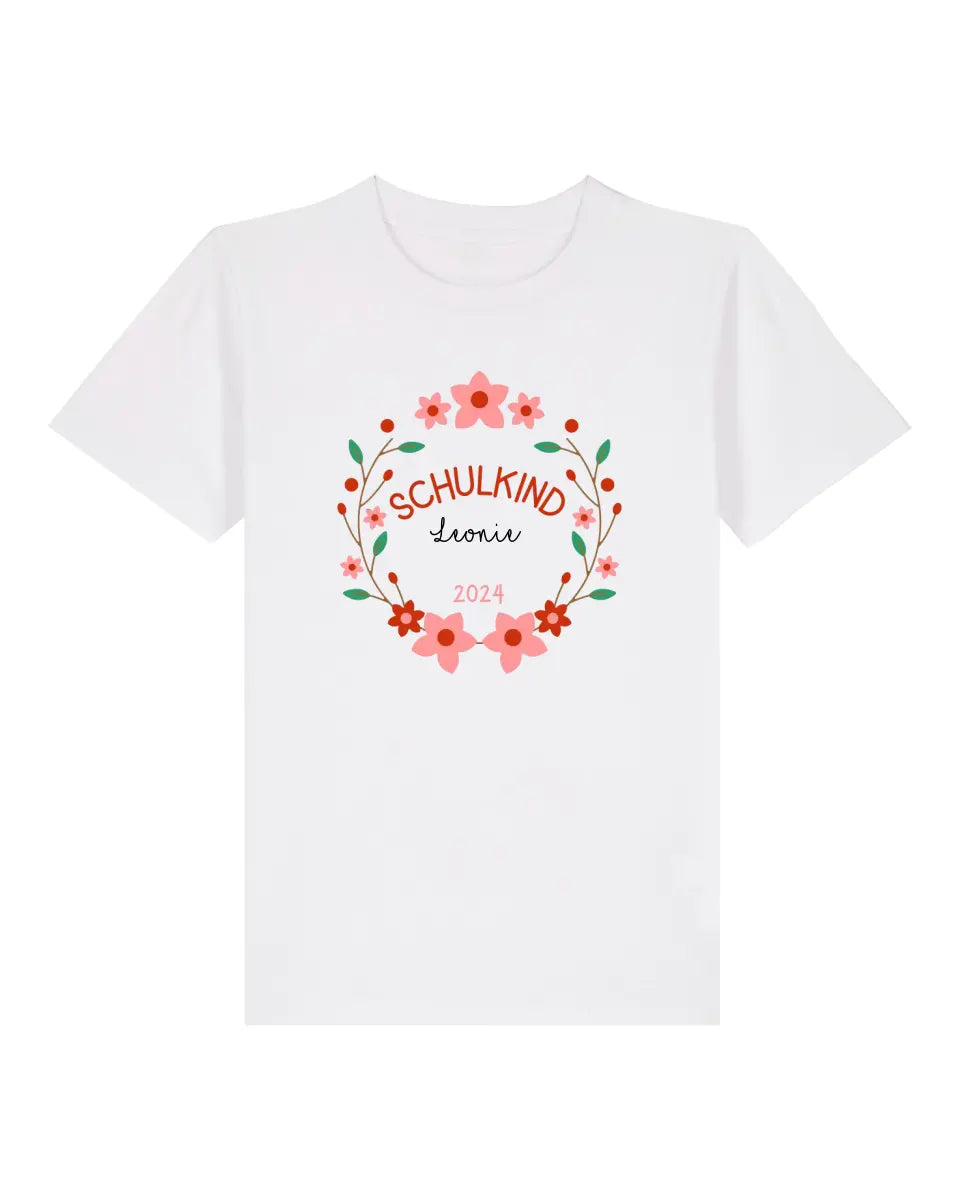 Blumenkranz - Kinder Premium Organic T-Shirt (personalisierbar)