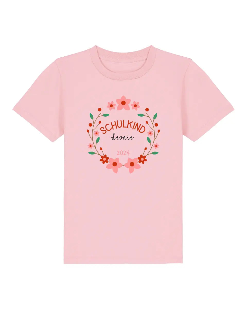 Blumenkranz - Kinder Premium Organic T-Shirt (personalisierbar)