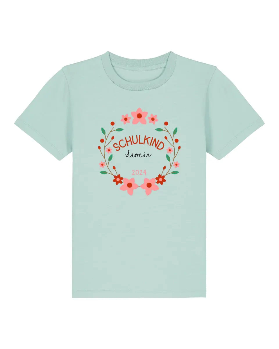 Blumenkranz - Kinder Premium Organic T-Shirt (personalisierbar)