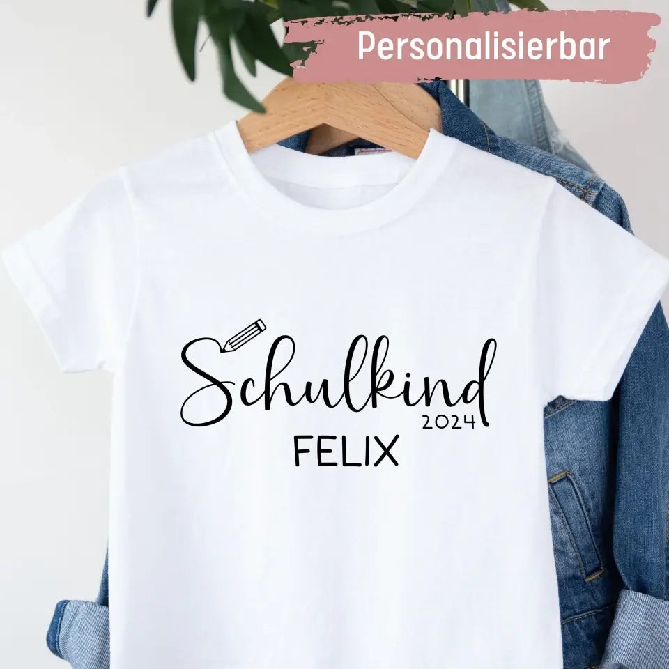 Schulkind Stift - Kinder Premium Organic T-Shirt (personalisierbar)