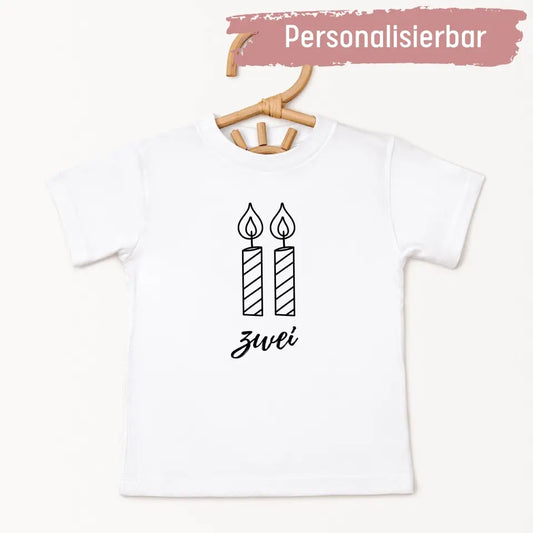 Geburtstagskerzen (1-3) - Baby Premium Organic T-Shirt (personalisierbar)