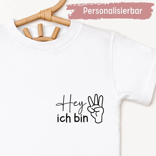 Hey ich bin... - Baby Premium Organic T-Shirt (personalisierbar)