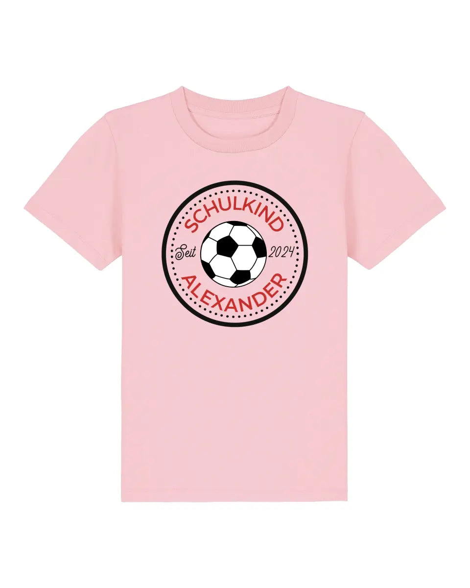 Schulkind Fußballfan - Kinder Premium Organic T-Shirt (personalisierbar)