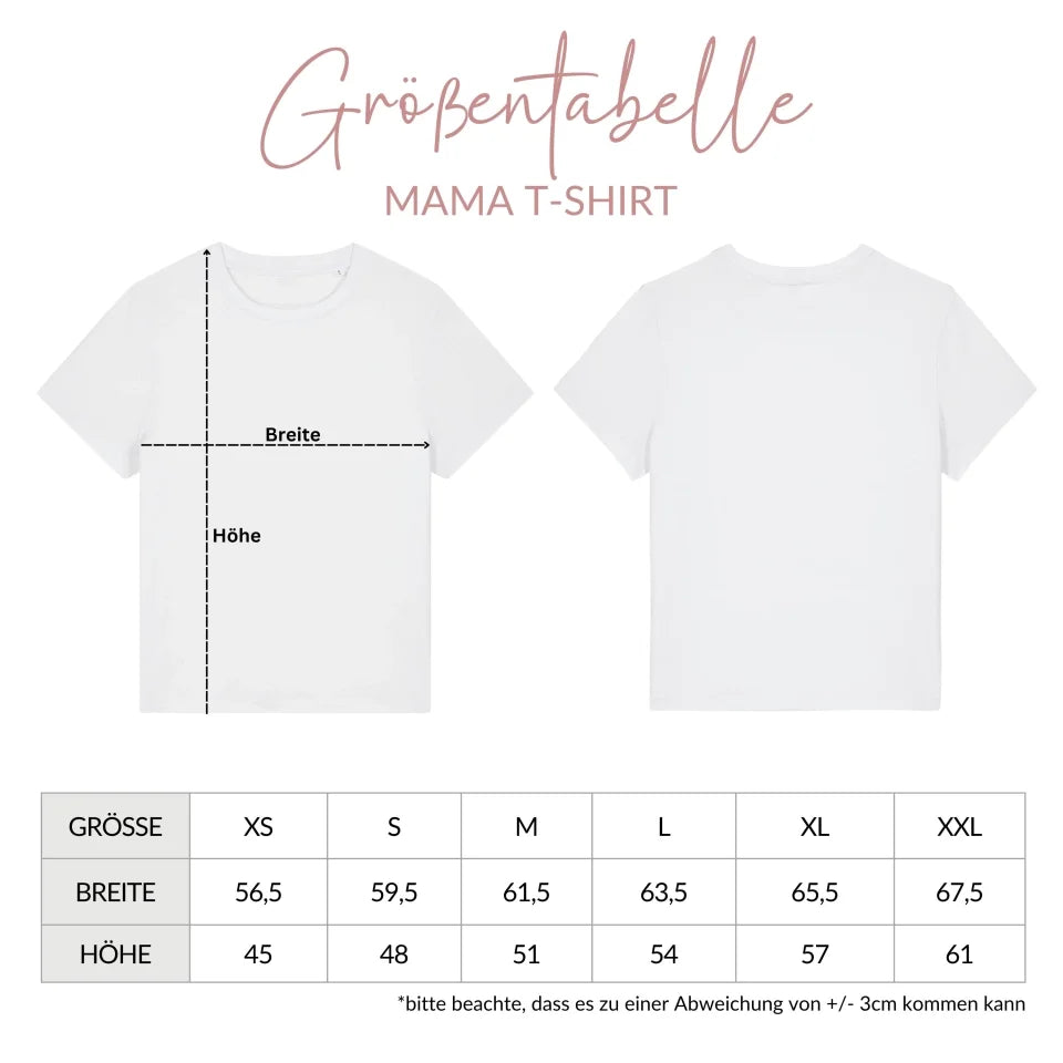 Size Chart Frauen Shirt