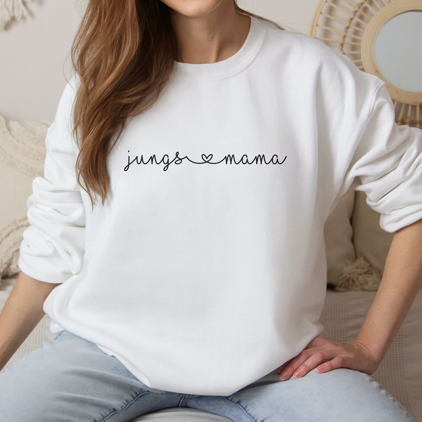 Jungsmama minimalistisch - Unisex Organic Sweatshirt