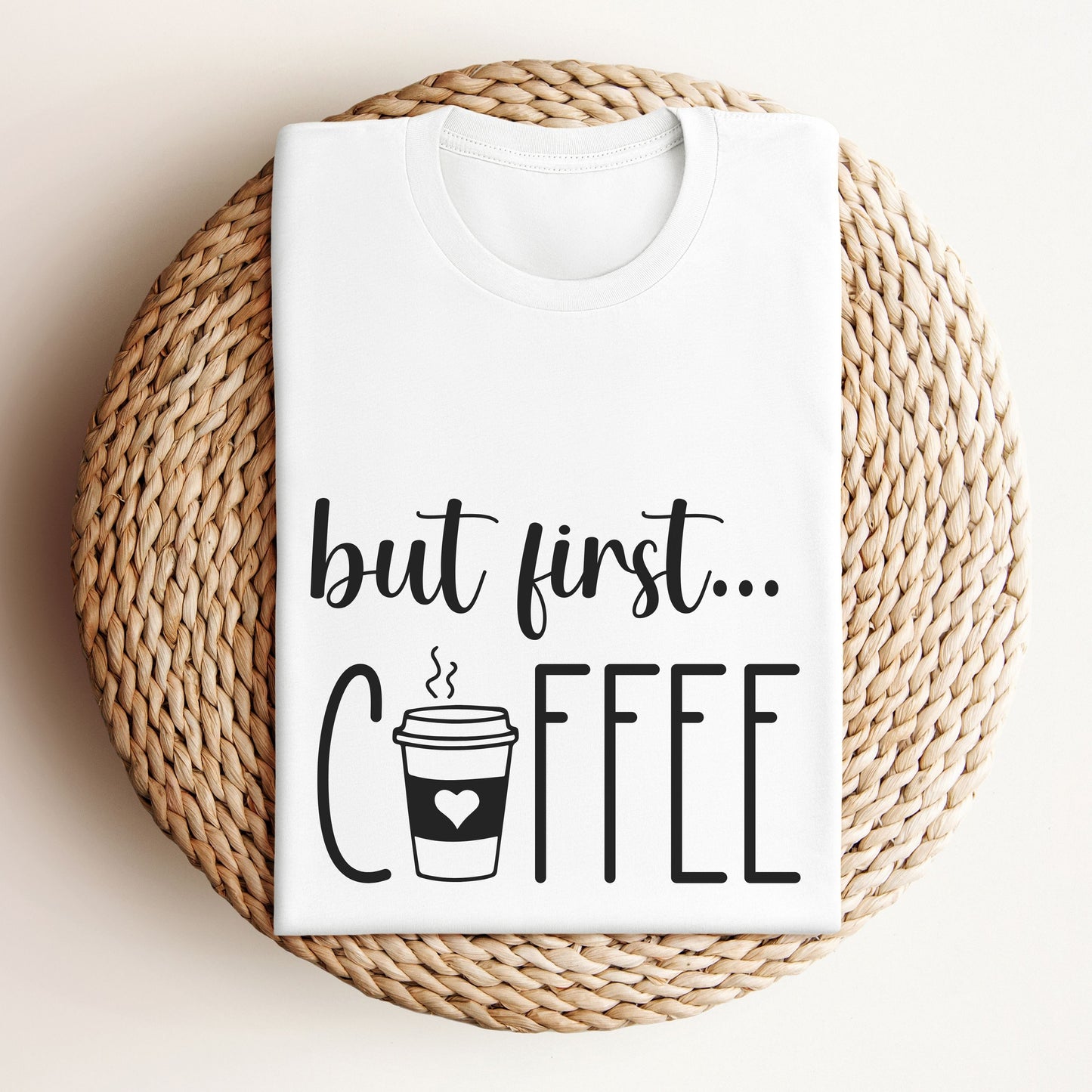 But first coffee - Frauen Premium Organic Shirt